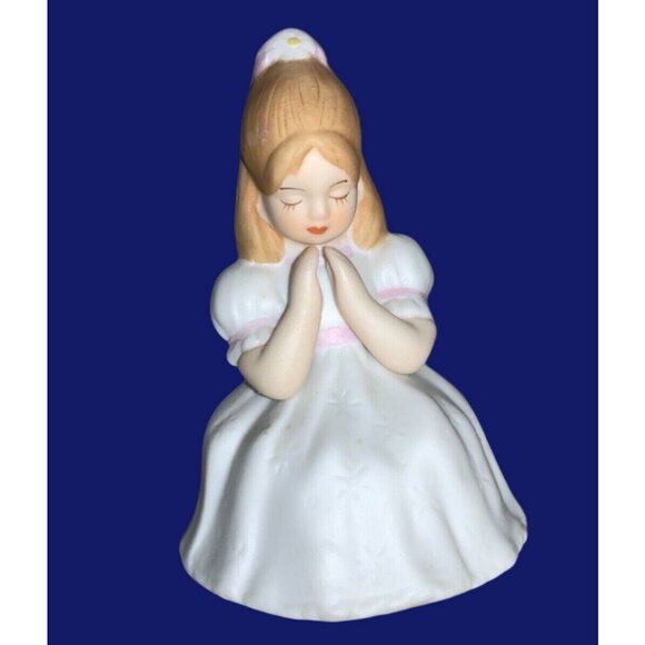 Enesco 1987 Praying Girl Figurine First Communion/ Confirmation - Picture 1 of 8
